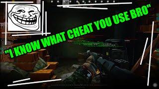 Trolling Tarkov CHEATERS By Telling Them What CHEAT They Use While They Play In OFFICIAL EFT Discord