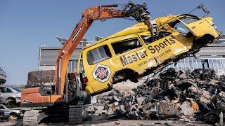 Turning Tons of Cars into Scrap Metal. The Largest Graveyard of Old Cars in Korea