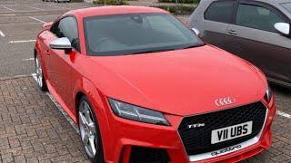 500BHP AUDI TT RS AT THE FAST CAR CHECKS OFFICIAL CAR MEET!!!AUDI S3, GOLF R BMW 235i #audi #youtube