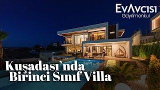 Kuşadası'nda Satılık Birinci Sınıf, Geniş Bahçeli ve Manzaralı Villa | Kuşadası Satılık Villa