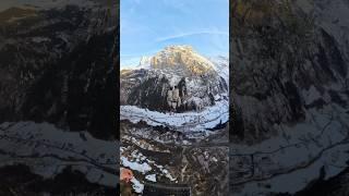 crazy 3-way base jump ️ #mountains #basejump #adventure #nature #winter #snow #flying #cold