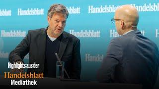 Robert Habeck spricht im Interview mit Sebastian Matthes über den Industriestandort Deutschland