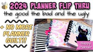  2024 Happy Planner Flip Through!  The GOOD, The BAD & The UGLY + No More Planner Guilt!