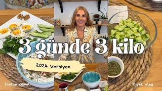 3 GÜNDE 3 KİLO | 2024 versiyonu | menümüzü beraber hazırlıyoruz | #taylankümeli