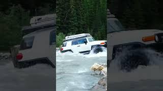 SUPER DEEP river crossing Toyota FJ Cruiser #shorts