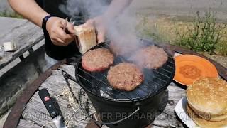 Hamburguesa vasco-americana con Idiazabal.