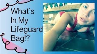 What's In My Lifeguard Bag? - Indoor Pool Lifeguard