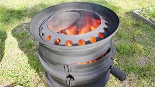 THE EASIEST FURNACE made of car disks. Do it yourself