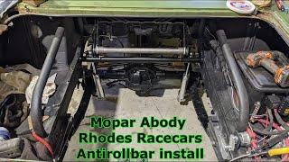 Mopar anti roll bar fabrication and install.