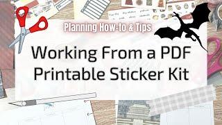 Planning How-To & Tips: Using a PDF Printable Kit (part 1of June monthly spread)