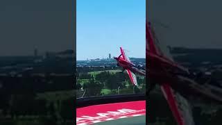 Plane Flies Sideways #planestunts #airshow