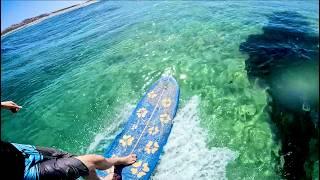 SURFING THE GLASSIEST PORTUGAL PERFECTION (RAW POV) *On a rented Longboard!*