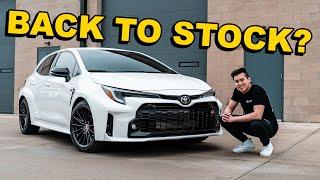 Returning GR Corolla Back to Stock Already?!