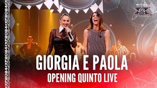 Giorgia e Paola cantano nell'opening del quinto Live di X Factor 2024