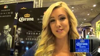 Ring Girl Jess Harbour There's Nothing Like A Live Boxing Event - esnews boxing