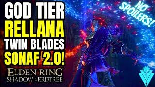 Elden Ring God Tier Build Rellana's Twin Blades Spellblade Build!