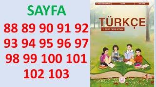 1.Sınıf Türkçe Ders Kitabı Sayfa 88 89 90 91 92 93 94 95 96 97 98 99 100 101 102 103