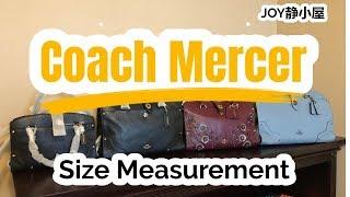 Coach Mercer Satchel Collection with Size Measured