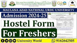 Manuu Hostel Form for Freshers Students