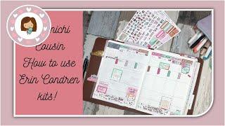 Hobonichi Cousin | How to use Erin Condren kits