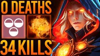 0 DEATHS + 34 KILLS AGNOSTIC INVOKER!! ABSOLUTELY INSANE 2 GAMES | Dota 2 Invoker