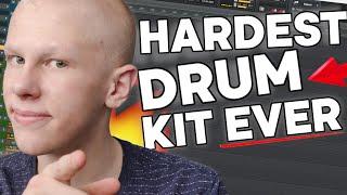 Making a SUPER HARD TRAP BEAT ( Free Drum Kit !!!!!)