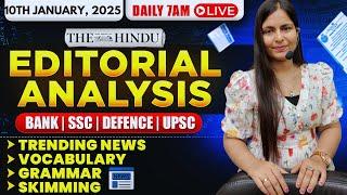 Editorial Analysis | 10th January, 2025 | Vocab, Grammar, Reading, Skimming | Nimisha Bansal