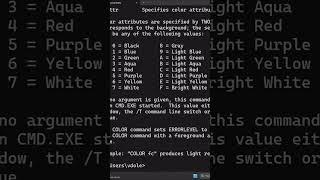 Windows CMD Colors! #shorts