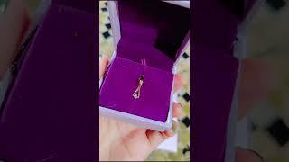 Unboxing gold and  diamond pendant ️#pendant #diamond #caratlane #shotrs