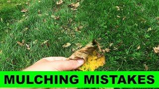 Number one mistake with leaf mulching