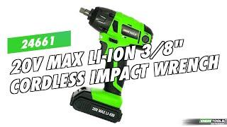 OEMTOOLS 24661 20V Max Li-Ion 3/8" Cordless Impact Wrench