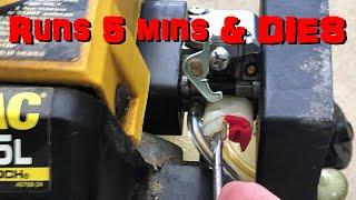 Gas String Trimmer Runs Good 5 minutes & Then Stalls Out - 2 CYCLE