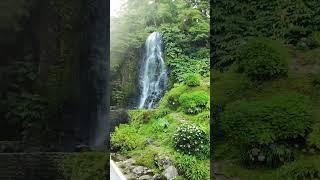 Stunning Waterfall — Cascata dos Caldeirões in Açores, Portugal — island of São Miguel.