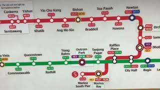 싱가포르 지하철 노선, 공항에서 싱가포르 시내 가는 방법,Singapore subway line,