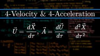 4-Velocity and 4-Acceleration in Special Relativity