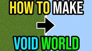 How To Make A VOID WORLD! | Minecraft PS4/Xbox/PE