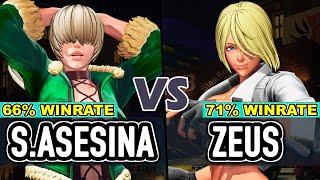 KOF XV ▰ SHERMIE ASESINA (Shermie/Athena/Leona) vs ZEUS (Ángel/Shermie/Dolores)