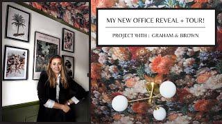 MY NEW OFFICE REVEAL + TOUR! | Project with : Graham & Brown | delilapipoly