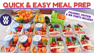 QUICK & EASY MEAL PREP | BREAKFAST BENTOS | ADULT LUNCHABLES | WW POINTS, CALORIES  & PROTEIN