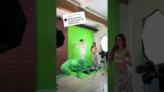 MOONWALK BEHIND THE SCENES! Merrick & @AndraGoganRo #greenscreen #vfx #bts Throwback!