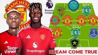 Manchester United January Transfer Targets/Dream Line up Under Amorim with Nico williams 2024/2025