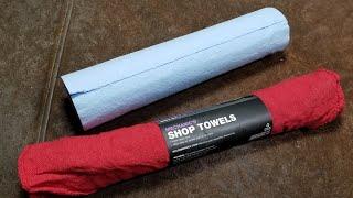 Scott Shop Towels vs. Red Fabric Towels Review