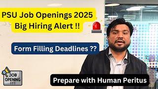 PSUs Job Openings - HR, Marketing, Material Management etc.