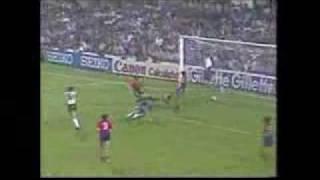 Gerry Armstrong's Goal for Northern Ireland v Spain in the 1982 World Cup Arconada... Armstrong !
