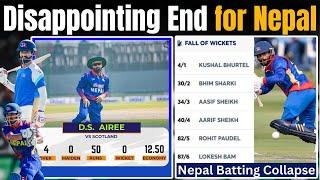 A bad Day for Dipendra Singh Airee with ball and Bat | Nepal lost by 34 runs in the final