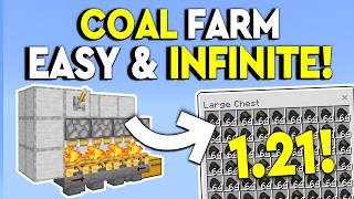 BEST INFINITE COAL FARM 1.21 Minecraft Bedrock - MCPE/Xbox/PS4/Nintendo Switch/Windows 10