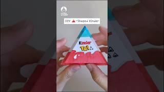 ️DIY Triangle shaped Kinder Joy#papercraft