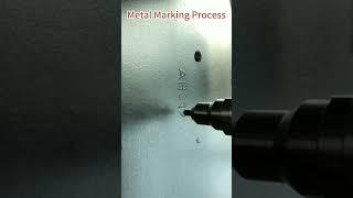 Dot Peen Marking on Metal! Portable Dot Pin Engraving Machine  #dotpin #engravingmachine