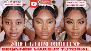 *Detailed* Soft Glam Makeup Routine for beginners 2024 | WOC |