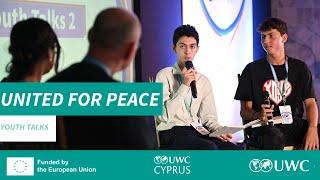 United for Peace EU-UWC youth leadership forum: Youth Talks plenary, 22 September 2024